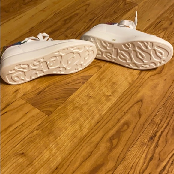 alexander mcqueen rainbow glitter